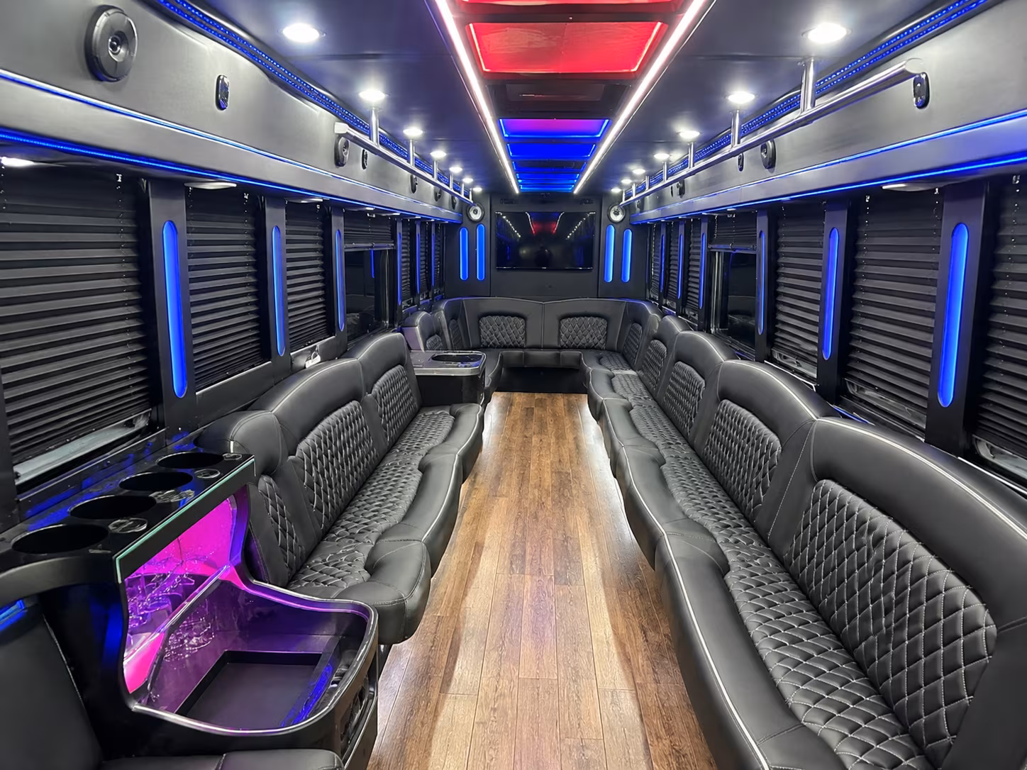 Dallas Prom & Homecoming Transportation party bus exterior