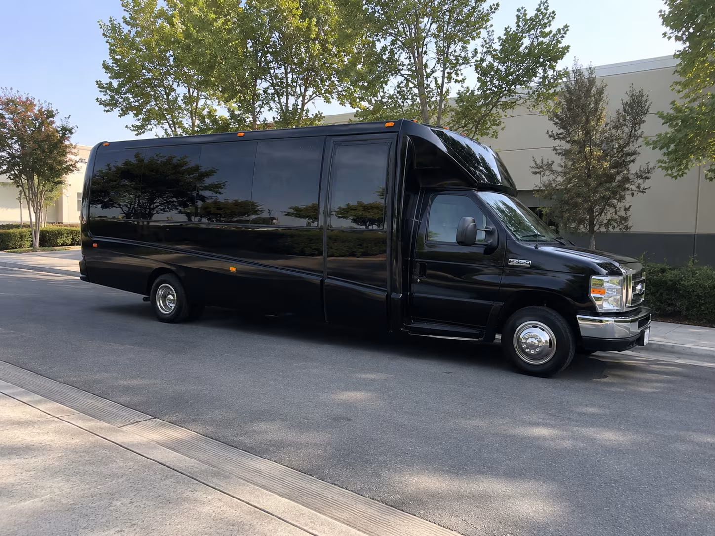 Dallas Prom & Homecoming Transportation party bus exterior