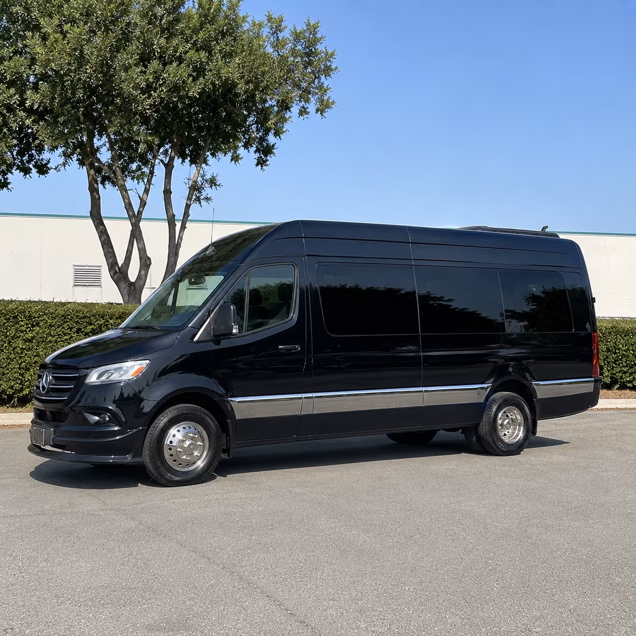 Dallas School Event Transportation party bus exterior