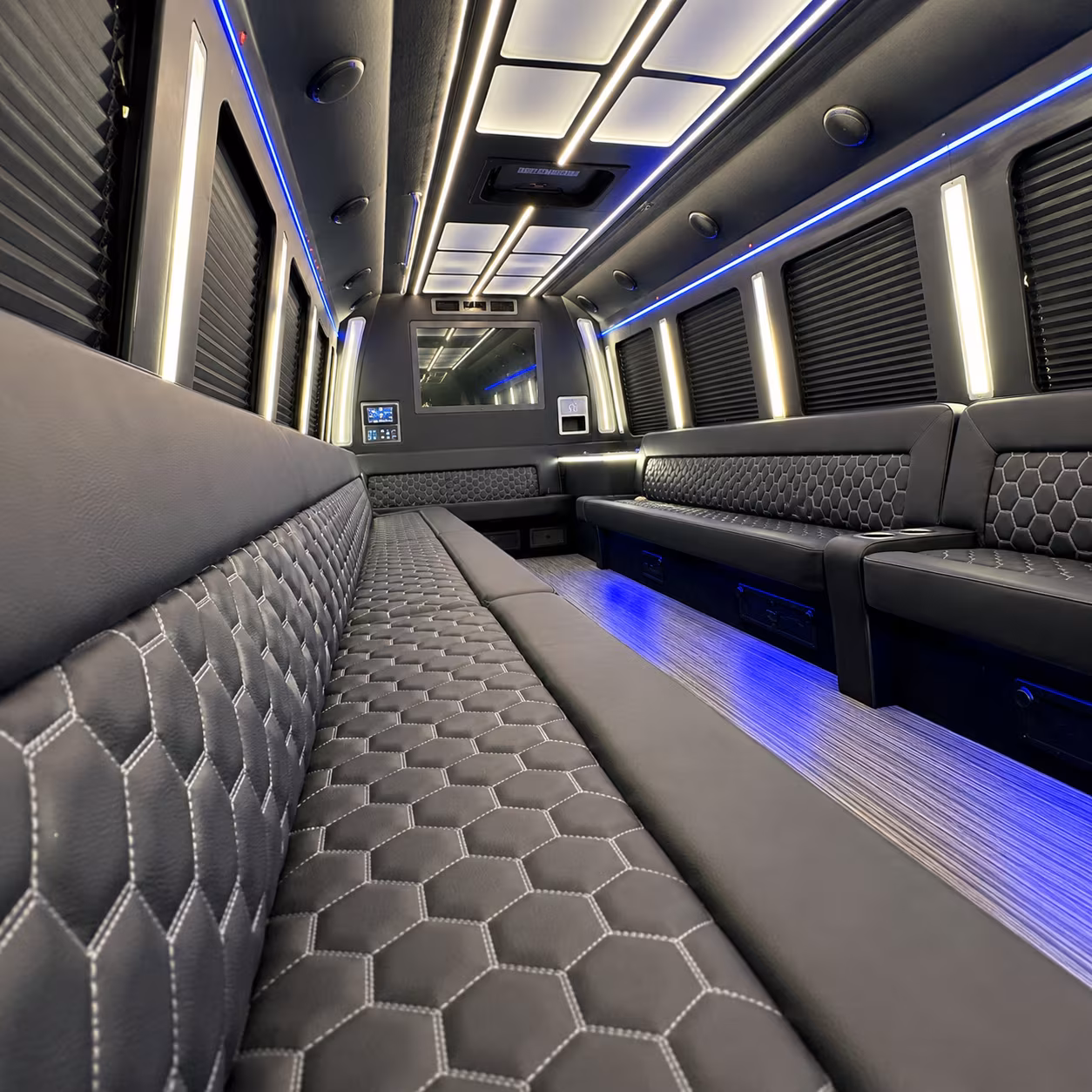 Dallas Wedding Transportation party bus exterior