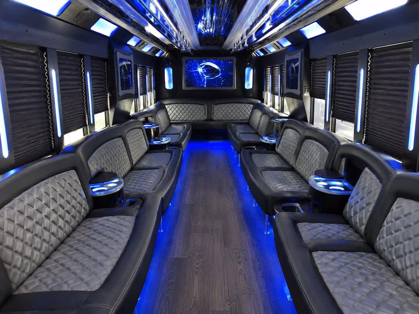 Dallas Wedding Transportation onboard seating